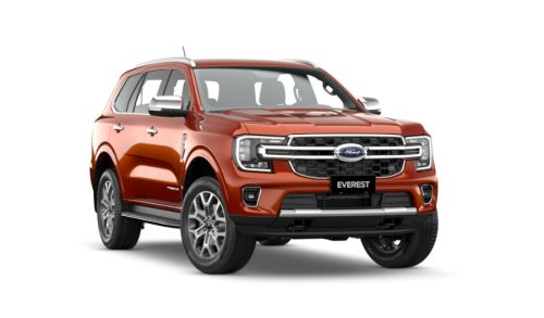 Ford Everest Titanium 4x4 màu đỏ cam