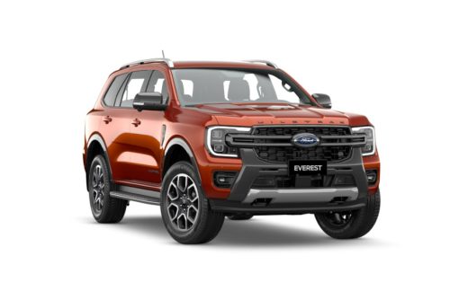 Ford Everest Wildtrak thế hệ mới 2.0L Bi-Turbo màu đỏ cam